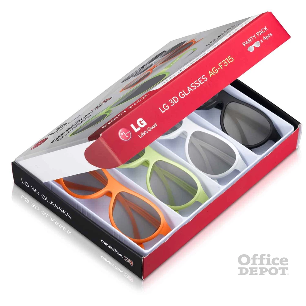 LG AG-F315 polarizált "4db-os szett" szemüveg a Cinema3D termékekhez