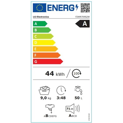 LG F2WR709S2W 9 kg elöltöltős mosógép LG F2WR709S2W 9 kg elöltöltős mosógép