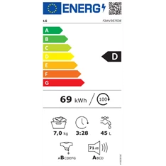 LG F2WV3S7S3E keskeny 7 kg elöltöltős mosógép LG F2WV3S7S3E keskeny 7 kg elöltöltős mosógép