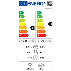 LG F4J3TM5WE mosó-szárítógép LG F4J3TM5WE mosó-szárítógép