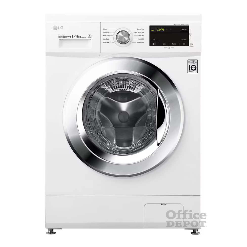 LG F4J3TM5WE fehér, elöltöltős, max.1400ford., 8 kg/5 kg, mosó-szárítógép