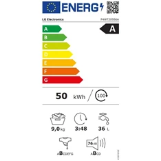 LG F4WT209S6A 9 kg elöltöltős mosógép LG F4WT209S6A 9 kg elöltöltős mosógép