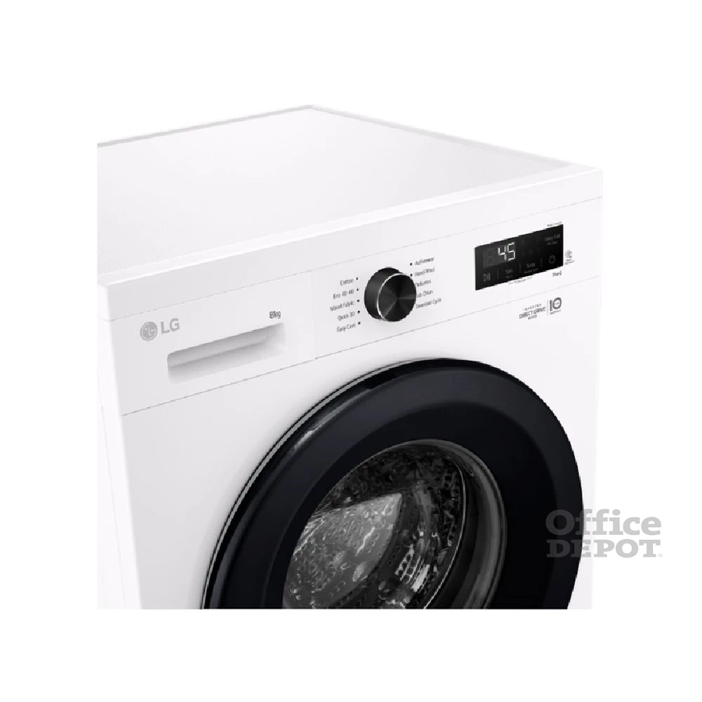 LG F4X1008NWK fehér, elöltöltős, max.1350ford., 8 kg, mosógép