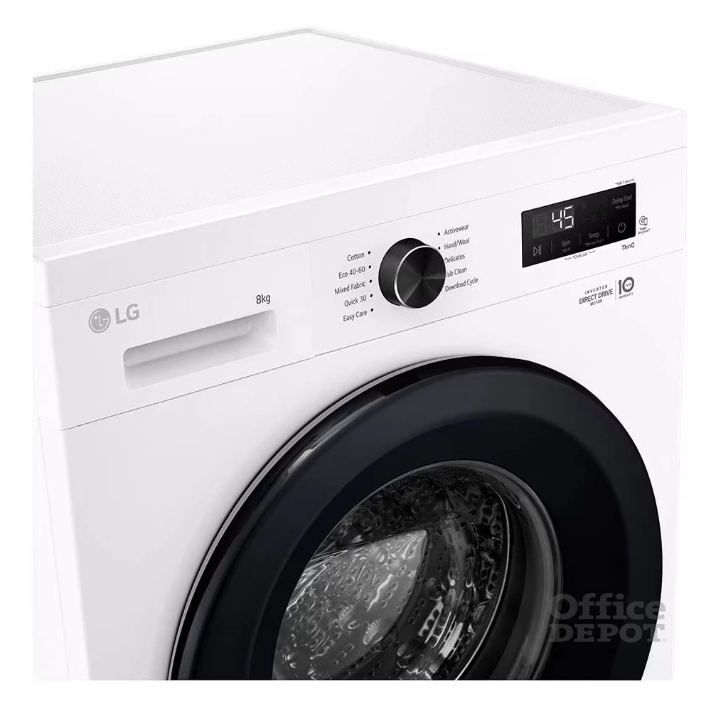 LG F4X1008NWK fehér, elöltöltős, max.1350ford., 8 kg, mosógép