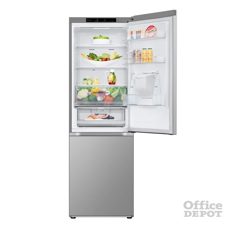 LG GBF3102DPY hamvasezüst, alulfagyasztós, Hűtő:233L, Fagyasztó:110L, DoorCooling + LINEAR Cooling hűtőszekrény