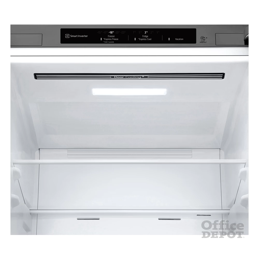 LG GBF3102DPY hamvasezüst, alulfagyasztós, Hűtő:233L, Fagyasztó:110L, DoorCooling + LINEAR Cooling hűtőszekrény