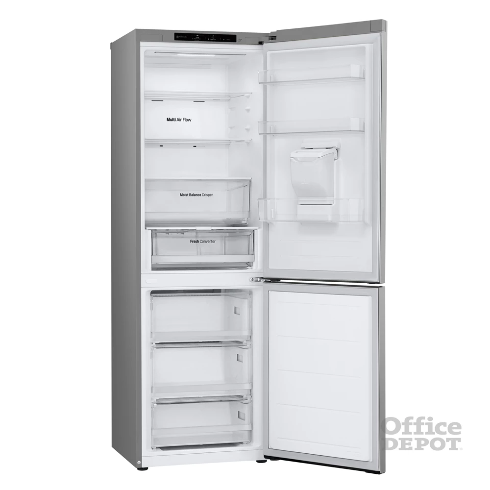 LG GBF3102DPY hamvasezüst, alulfagyasztós, Hűtő:233L, Fagyasztó:110L, DoorCooling + LINEAR Cooling hűtőszekrény