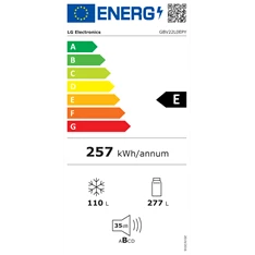 LG GBV22L0EPY ezüst alulfagyasztós hűtőszekrény LG GBV22L0EPY ezüst alulfagyasztós hűtőszekrény