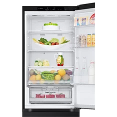 LG GBV3100EEP fekete, alulfagyasztós, Hűtő:234L, Fagyasztó:110L, Total No frost hűtőszekrény