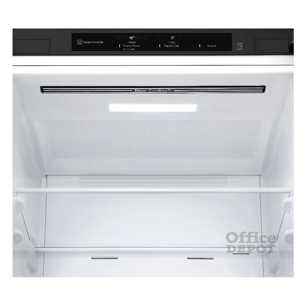 LG GBV3100EEP fekete, alulfagyasztós, Hűtő:234L, Fagyasztó:110L, Total No frost hűtőszekrény