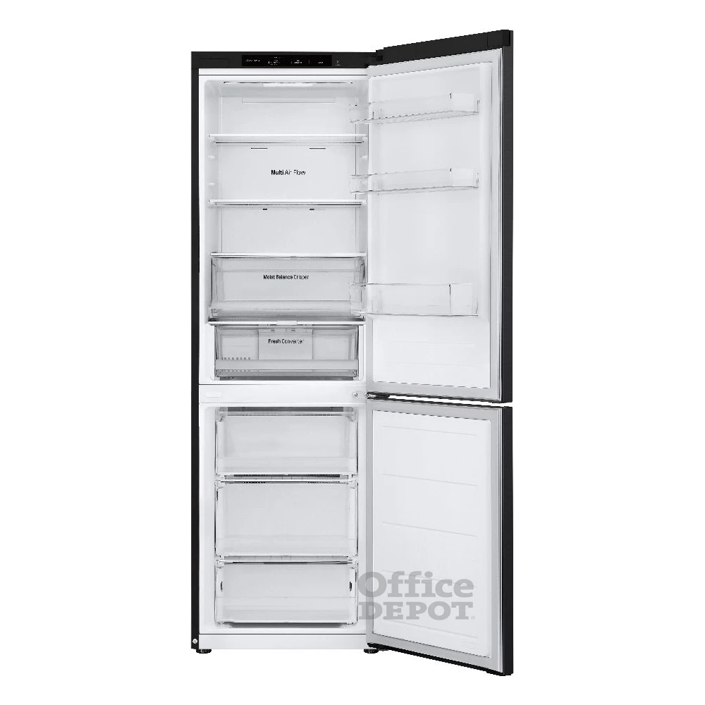 LG GBV3100EEP fekete, alulfagyasztós, Hűtő:234L, Fagyasztó:110L, Total No frost hűtőszekrény