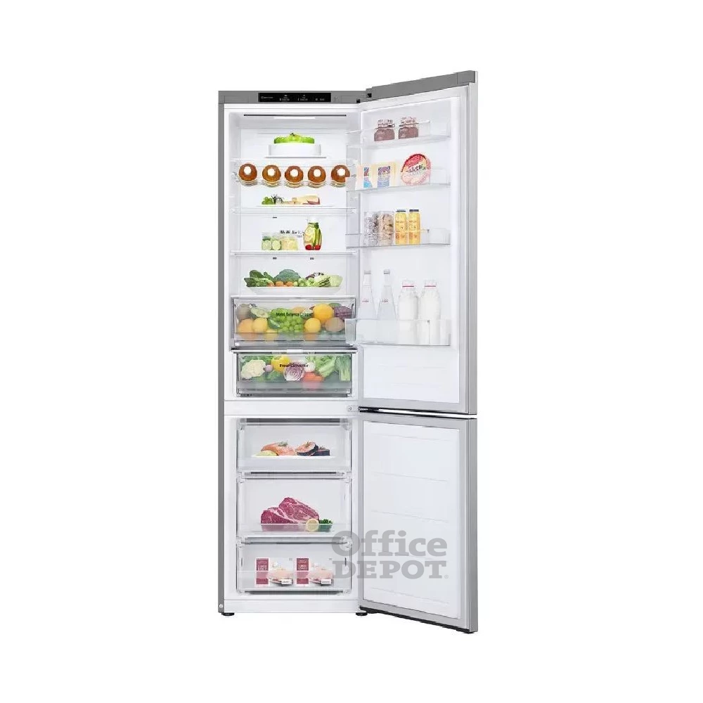 LG GBV3200CPY mattezüst, alulfagyasztós, Hűtő:277L, Fagyasztó:110L, DoorCooling hűtőszekrény (Újszerű)