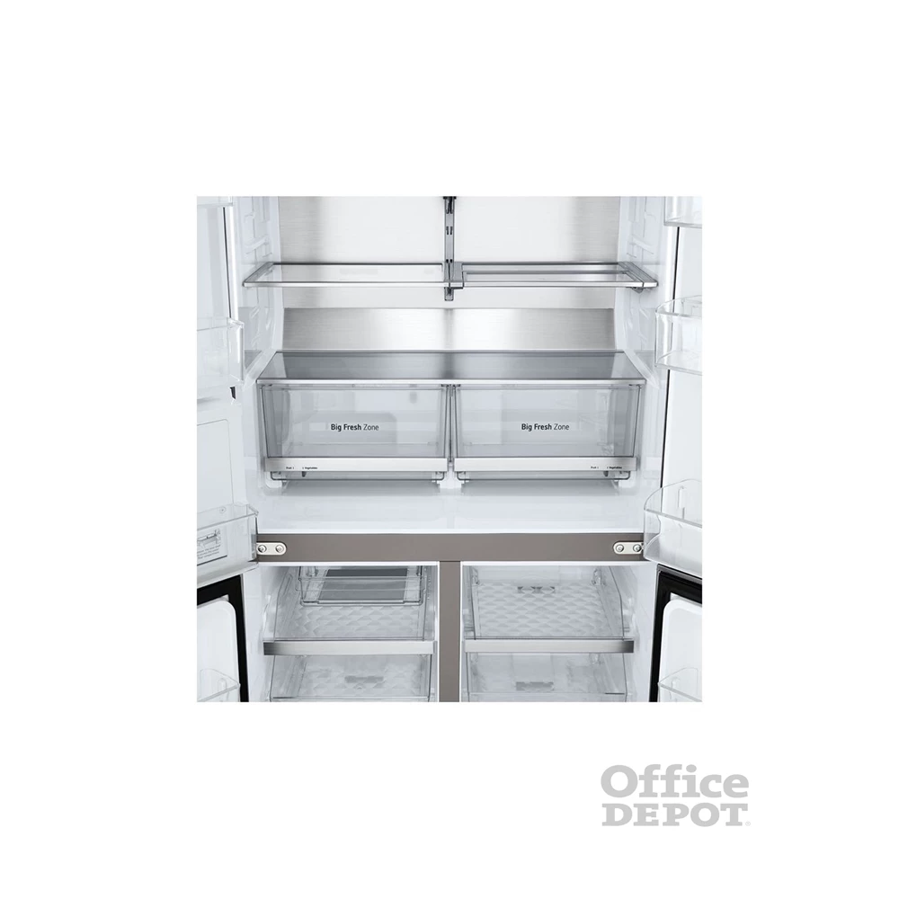 LG GMG960MBEE metál, négyajtós, Hűtő:364L, Fagyasztó:274L, DoorCooling + LINEAR Cooling hűtőszekrény