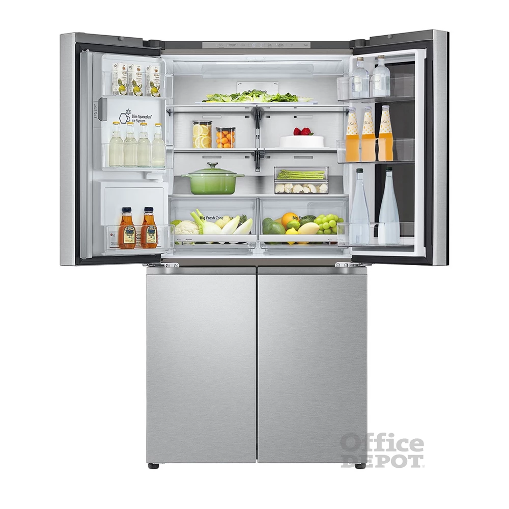 LG GMG960MBEE metál, négyajtós, Hűtő:364L, Fagyasztó:274L, DoorCooling + LINEAR Cooling hűtőszekrény