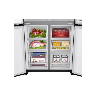 LG GMX844MC6F Side-by-side fekete hűtőszekrény LG GMX844MC6F Side-by-side fekete hűtőszekrény