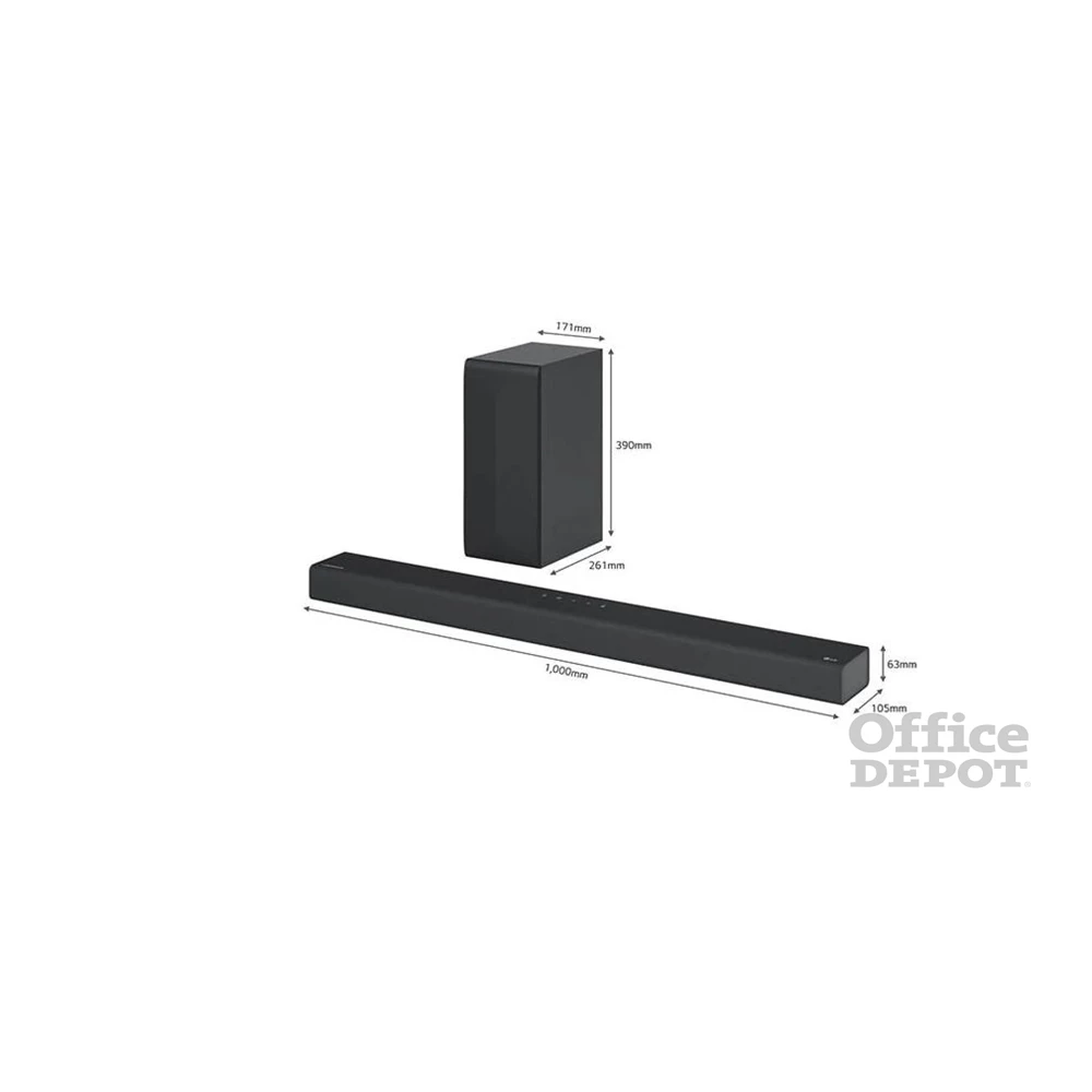 LG S65Q 3.1 csatornás fekete hangprojektor rendszer