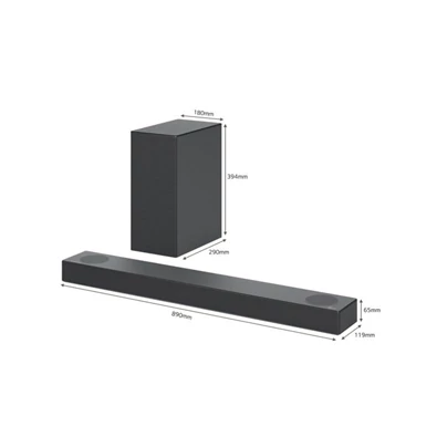 LG S75Q 3.1.2 csatornás Dolby Atmos hangprojektor rendszer LG S75Q 3.1.2 csatornás Dolby Atmos hangprojektor rendszer