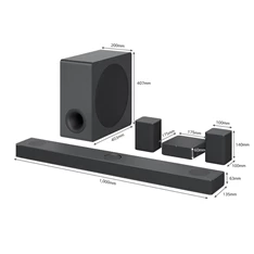 LG S80QR 5.1.3 csatornás Dolby Atmos hangprojektor rendszer LG S80QR 5.1.3 csatornás Dolby Atmos hangprojektor rendszer