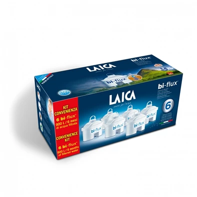 Laica F6M Bi-flux 6 db-os univerzális vízszűrőbetét szett Laica F6M Bi-flux 6 db-os univerzális vízszűrőbetét szett