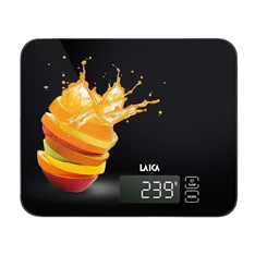 Laica KS5015L narancs mintás fekete digitális konyhai mérleg Laica KS5015L narancs mintás fekete digitális konyhai mérleg