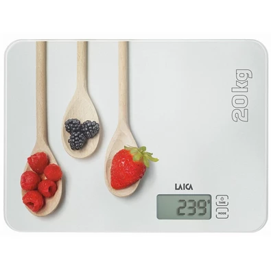 Laica KS5020W fakanál mintás fehér digitális konyhai mérleg Laica KS5020W fakanál mintás fehér digitális konyhai mérleg