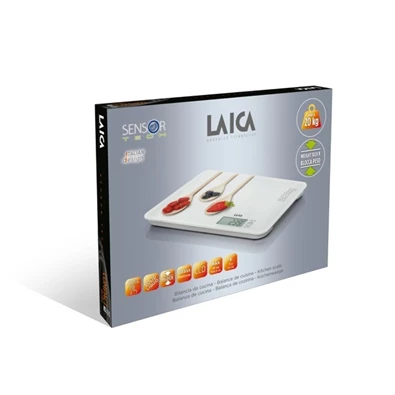 Laica KS5020W fakanál mintás fehér digitális konyhai mérleg Laica KS5020W fakanál mintás fehér digitális konyhai mérleg