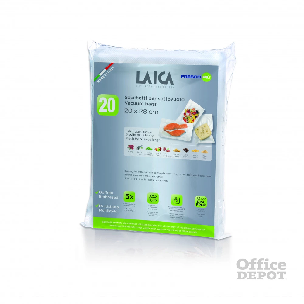 Laica VT36050 20 db-os légcsatornás vákuumcsomagoló tasak szett