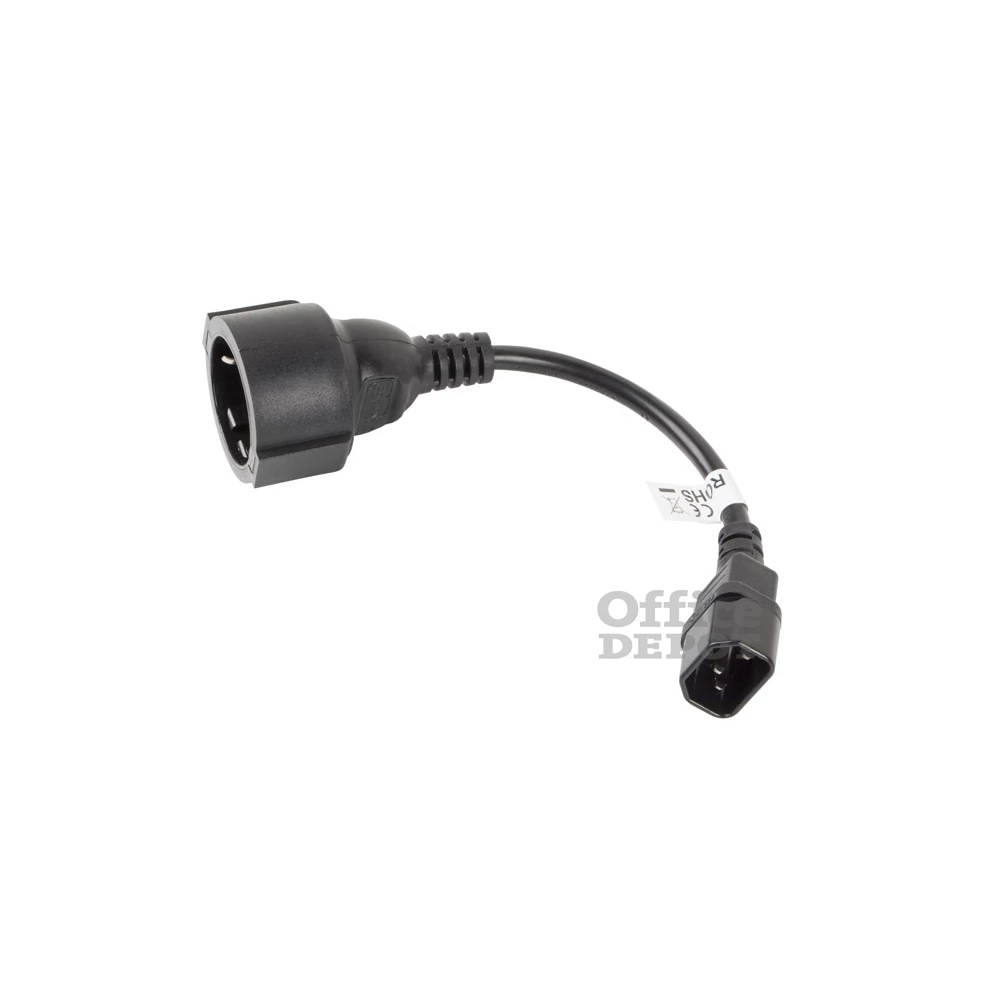 Lanberg 20cm C14 apa - SCHUKO anya átalakító