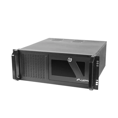 Lanberg SC01-4504-08B 19" 4U SZÉL:430mm MÉLY:450mm MAG:177mm táp nélküli rack szerver ház