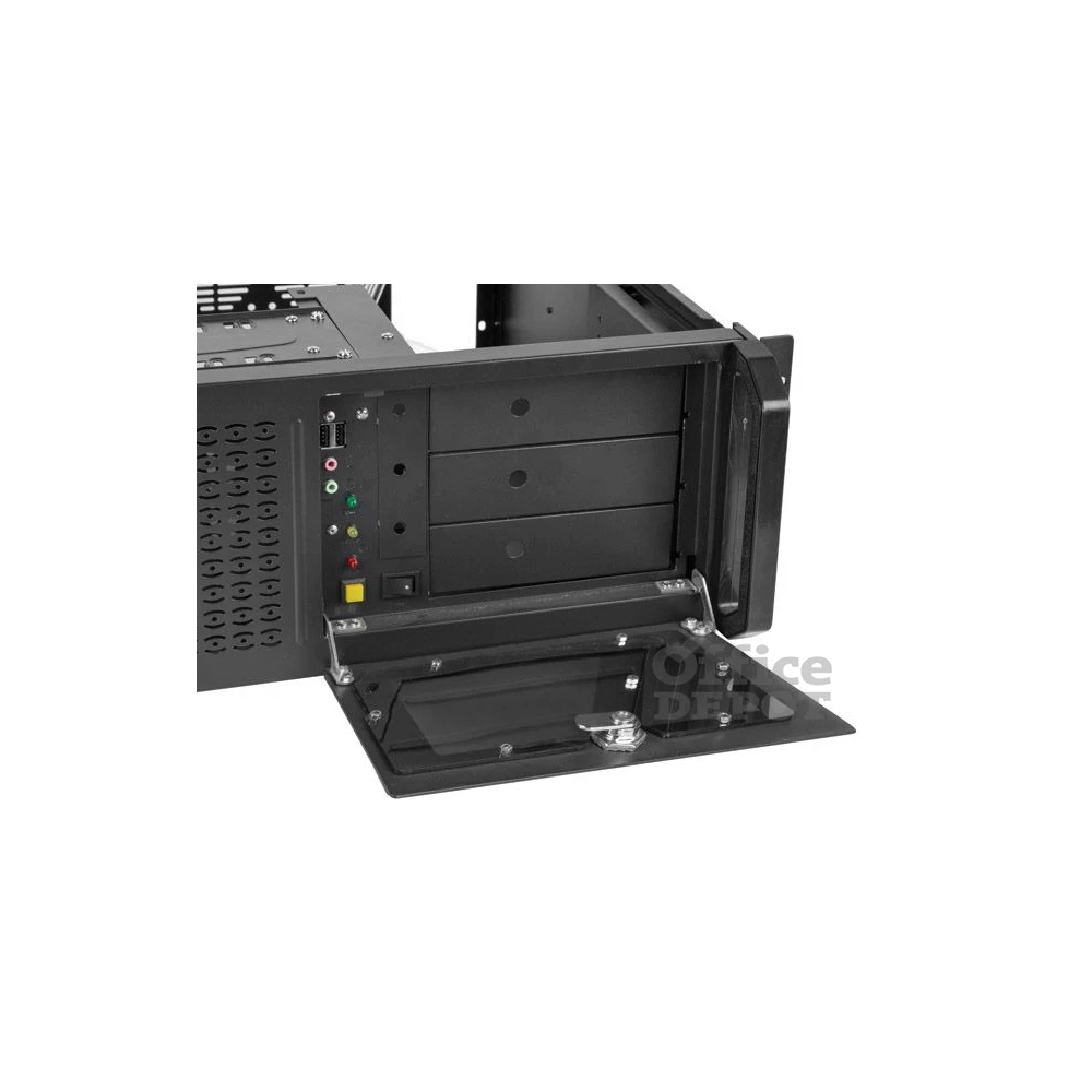 Lanberg SC01-4504-08B 19" 4U SZÉL:430mm MÉLY:450mm MAG:177mm táp nélküli rack szerver ház