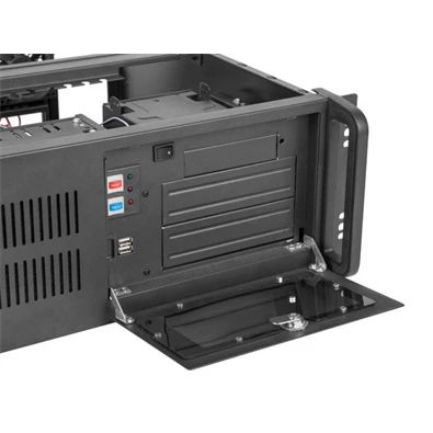 Lanberg SC01-4504-10B 19" 4U SZÉL:430mm MÉLY:450mm MAG:177mm táp nélküli rack szerver ház