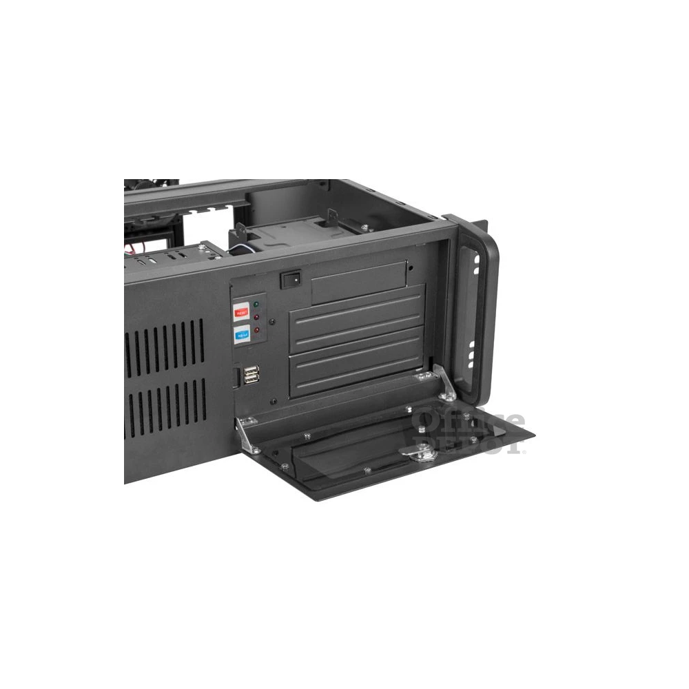 Lanberg SC01-4504-10B 19" 4U SZÉL:430mm MÉLY:450mm MAG:177mm táp nélküli rack szerver ház