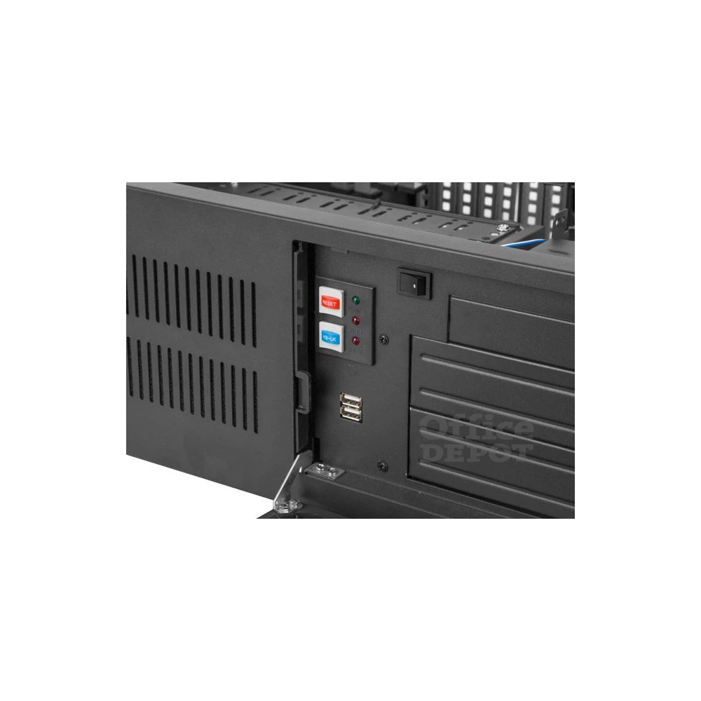 Lanberg SC01-4504-10B 19" 4U SZÉL:430mm MÉLY:450mm MAG:177mm táp nélküli rack szerver ház