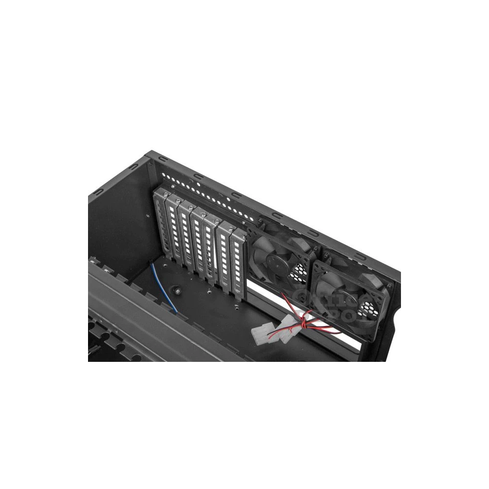 Lanberg SC01-4504-10B 19" 4U SZÉL:430mm MÉLY:450mm MAG:177mm táp nélküli rack szerver ház