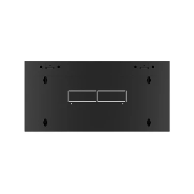 Lanberg WAFA-5604-10B 19" 12U SZÉL:570mm MÉLY:600mm MAG:277mm összeszerelt üvegajtós fekete fali rack szekrény