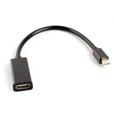 Lanberg mini Displayport apa - HDMI anya 20cm fekete adapter Lanberg mini Displayport apa - HDMI anya 20cm fekete adapter