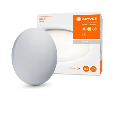 Ledvance Orbis 17W/3000K/1100lm/IP44/300 mm/mozgásérzékelős mennyezeti LED lámpa Ledvance Orbis 17W/3000K/1100lm/IP44/300 mm/mozgásérzékelős mennyezeti LED lámpa