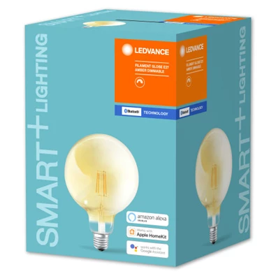 Ledvance Smart+ Bluetooth vezérlésű arany búra/5,5W/600lm/DIM/2500K/E27  LED gömb izzó