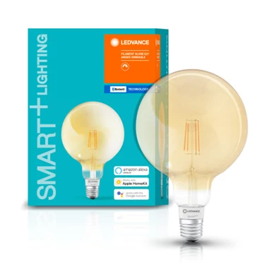 Ledvance Smart+ Bluetooth vezérlésű arany búra/5,5W/600lm/DIM/2500K/E27  LED gömb izzó
