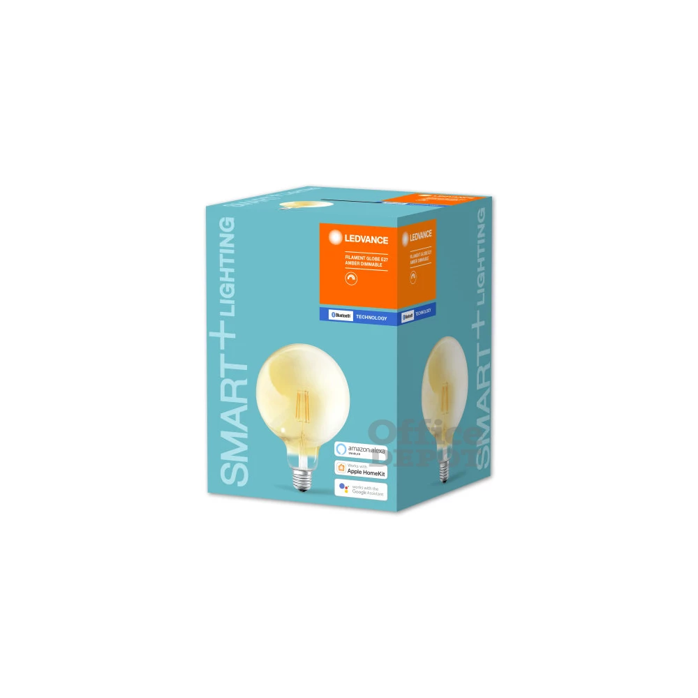 Ledvance Smart+ Bluetooth vezérlésű arany búra/5,5W/600lm/DIM/2500K/E27  LED gömb izzó
