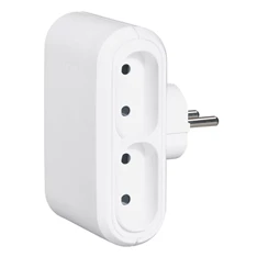 Legrand 050650 6A EUR gyermekvédett fehér négyes elosztódugó Legrand 050650 6A EUR gyermekvédett fehér négyes elosztódugó