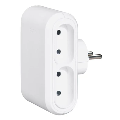 Legrand 050650 6A EUR gyermekvédett fehér négyes elosztódugó Legrand 050650 6A EUR gyermekvédett fehér négyes elosztódugó