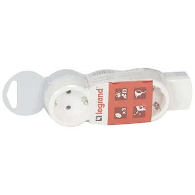 Legrand 695001 ST 1,5m vezetékkel fehér-szürke 3x2P+F elosztósor Legrand 695001 ST 1,5m vezetékkel fehér-szürke 3x2P+F elosztósor