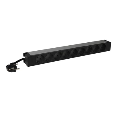 Legrand 646812 9-es 19"/1U 3m földelt elosztósor Legrand 646812 9-es 19"/1U 3m földelt elosztósor