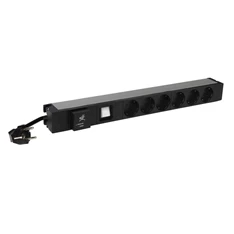 Legrand 646836 6-os 19"/1U 3m túlfeszvédett elosztósor Legrand 646836 6-os 19"/1U 3m túlfeszvédett elosztósor