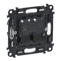 Legrand 753041 Valena InMatic 2xRJ45 Cat. 5e UTP csatlakozóaljzat Legrand 753041 Valena InMatic 2xRJ45 Cat. 5e UTP csatlakozóaljzat