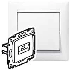 Legrand 774247 Valena körömmel fehér 2xRJ45 LCS2 Cat6 UTP aljzat Legrand 774247 Valena körömmel fehér 2xRJ45 LCS2 Cat6 UTP aljzat