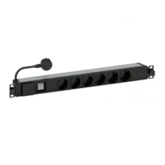 Legrand 646836 6-os 19"/1U 3m túlfeszvédett elosztósor Legrand 646836 6-os 19"/1U 3m túlfeszvédett elosztósor