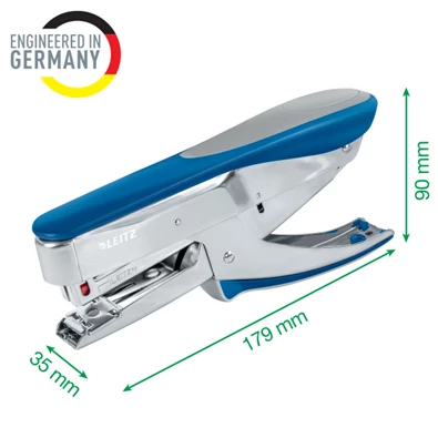 Leitz 5548 elöltöltős kézi ezüst/kék fűzőgép Leitz 5548 elöltöltős kézi ezüst/kék fűzőgép