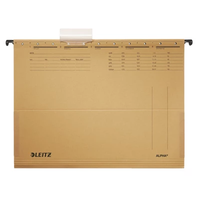 Leitz Alpha A4 oldalt zárt 25db/cs natúr függőmappa Leitz Alpha A4 oldalt zárt 25db/cs natúr függőmappa